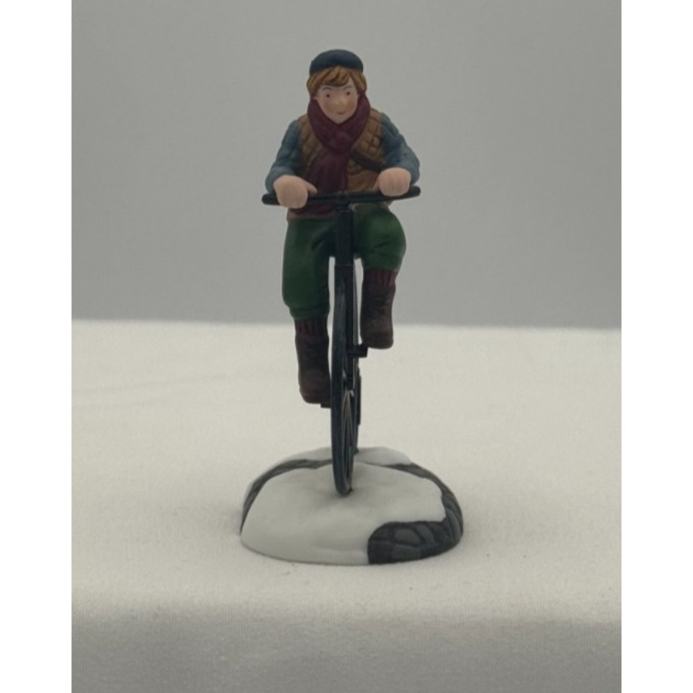 Dept 56 New England Village Series - Pennyfarthing Pedaling - #56.56615